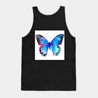 Blue Butterly Tank Top